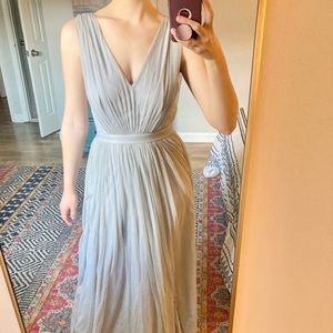 Lulu’s Grey Formal Maxi Dress